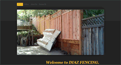 Desktop Screenshot of diazfencing.com