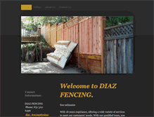 Tablet Screenshot of diazfencing.com